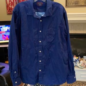 UNTUCKit men’s royal blue button down shirt XLarge